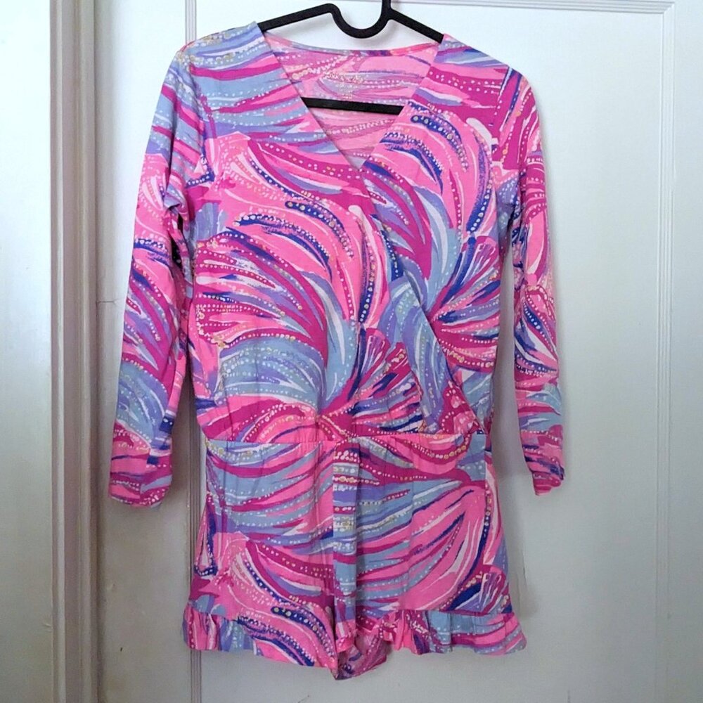 Lilly Pulitzer Girl Romper Pink Size XL 12-14 years